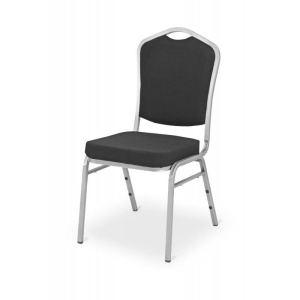 SCAUN PENTRU SALA EVENIMENTE/CONFERINTA CLASSIC, NEGRU/CROM, MEX - Img 1