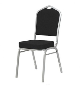 SCAUN PENTRU SALA EVENIMENTE/CONFERINTA LUXUS NEGRU/ARGINTIU DESIGN CLASIC