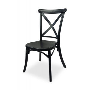 SCAUN PENTRU SALI DE EVENIMENTE FIORINI CROSS-BACK, NEGRU, MEX