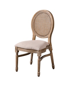 SCAUN PENTRU SALI DE EVENIMENTE RUSTIC CU MEDALIO, CONFECTIONAT DIN LEMN