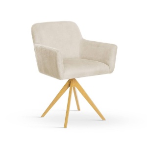 SCAUN PIVOTANT MAKSIMA 2, BEJ/STEJAR, STIL MODERN