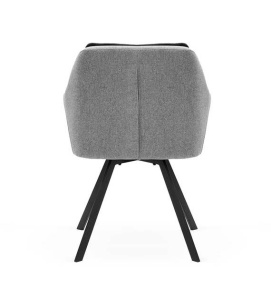 SCAUN PIVOTANT PIRLO II, GRI DESCHIS/GRI GRAFIT/NEGRU, STIL MODERN, ATR - Img 4