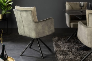 SCAUN ROTATIV, BIG GEORGE, VERDE, COD 40169, STIL MODERN - Img 3