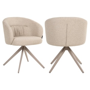 SCAUN ROTATIV OLIVIA BISCOTTI, S4788, CONFECTIONAT DIN METAL, SPUMA SI 100% POLIESTER, RICHMOND INTERIORS