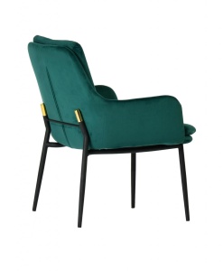 SCAUN VERDE/NEGRU VELUR GRANT LOUNGE STIL MODERN B2 - Img 2
