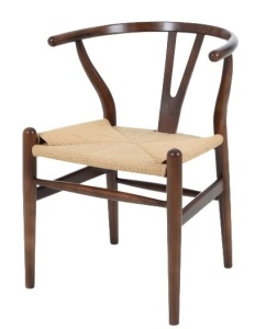 SCAUN WISHBONE, DIN LEMN SI FIBRE NATURALE, MODEL DEOSEBIT - Img 1