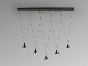 SCHULLER, LUSTRA CONIC, 120CM, REALIZATA DIN METAL SI LED, ARTIM GROUP SELECTION