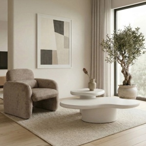 SET 2 MASUTE, ARTIM MEBLE, REALIZAT DIN MDF, CULOARE ALBA, STIL MODERN