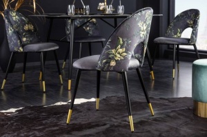 SET 2 SCAUNE, DINING, BOUTIQUE DIN CATIFEA SI METAL, GRI/NEGRU, ARTIM GROUP SELECTION - Img 3