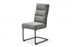 SET 2 SCAUNE, DINING, CANTILEVER, COD 40461, DIN TEXTIL GRI STIL MODERN