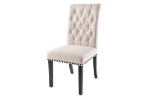 SET 2 SCAUNE DINING, CASTLE DELUXE, DIN LEMN SI MATERIAL DE CULOARE BEJ, DESIGN BAROC, ARTIM GROUP - Img 2
