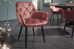 SET 2 SCAUNE DINING DIN CATIFEA, MILANO, COD 41182, CATIFEA SI SUPORT DIN METAL, MARO - Img 2