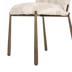 SET 2 SCAUNE DINING LANA, REALIZAT DIN METAL, LEMN DE FAG SI TEXTIL, CULOARE BEJ, DESIGN DEOSEBIT, RICHMOND INTERIORS - Img 9