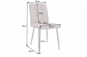 SET 2 SCAUNE, DINING, MODENA, COD 40691, TAUPE ANTICHIZAT, DESIGN MODERN - Img 7