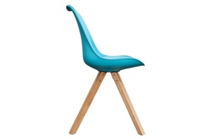 SET 2 SCAUNE, TURCOAZ, SCANDINAVIA, COD 36206, DESIGN SCANDINAV - Img 3