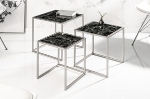 SET 3 MASUTE , ELEMENTS, DIN METAL SI STICLA, COD 40096 DESIGN MODERN - Img 2