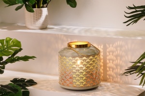 SET 4 DECORATIUNI DE ILUMINAT, ORIENT, VERDE PASTEL, METAL, REALIZATE MANUAL, ARTIM GROUP SELECTION