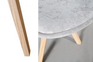 SET 4 SCAUNE STEJAR/GRI SCANDINAVIA 36215 - DESIGN SCANDINAV - Img 5