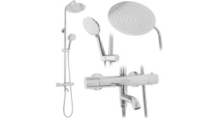 SET DE DUS REA LUNGO CU TERMOSTAT, CROM, DIN ALAMA, CALITATE SUPERIOARA