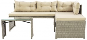 SET DE GRADINA RATTAN 2 SOFA + MASUTA - Img 2