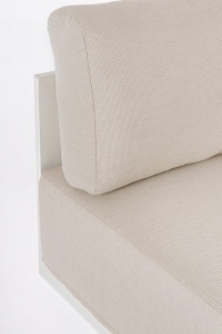 SET LOUNGE DE GRADINA/TERASA MARIEL, BEJ, CONFECTIONAT DIN TEXTIL SI ALUMINIU, STIL MODERN - Img 3