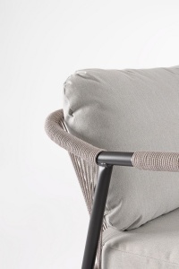 SET LOUNGE DE GRADINA/TERASA MIRAVET, CONFECTIONAT DIN ALUMINIU, POLIPROPILENA SI TEXTIL, STIL MODERN - Img 2