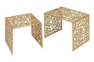 SET MASUTE DE CAFEA, ABSTRACT, DIN METAL, DESIGN MODERN - Img 7