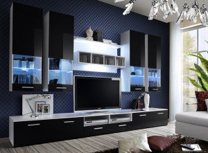 SET MODULAR LIVING DORADE, CU ILUMINARE LED, WS DO, STIL MODERN, ASM
