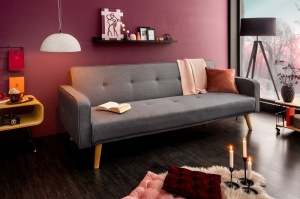 SOFA EXTENSIBILA, ANTRACIT, MATERIAL STOFA, STIL SCANDINAV, ARTIM GROUP SELECTION