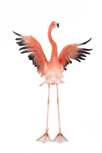STATUETA DECORATIVA FLAMINGO ROAD FLY, ROZ, STIL MODERN, B2 - Img 2