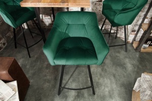STOC 1 BUC!!! SCAUN DE BAR 100CM, LOFT COD 40309, DIN METAL SI CATIFEA, DESIGN RETRO - Img 8