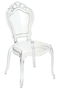 STOC 3 BUC!!! SCAUN DINING KING, TRANSPARENT, DIN POLICARBONAT, STIL MODERN, B2 - Img 2