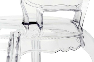 STOC 3 BUC!!! SCAUN DINING KING, TRANSPARENT, DIN POLICARBONAT, STIL MODERN, B2 - Img 8