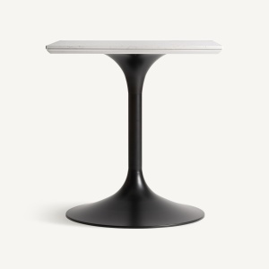 STOC LIMITAT!!! MASA DE BAR PERRIER 75CM, DIN METAL SI PORTELAN ALB, DESIGN EXCLUSIVIST, VICAL HOME