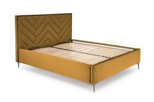 TABLIE PAT, MODULO 160, GALBEN MUSTAR, MONOLIT 48, TAPITATA IN CATIFEA - Img 2