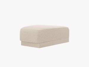 TABURET MILEY, BEJ, CU TAPITERIE DIN TEXTIL BOUCLE BALOO, MICADONI - Img 2
