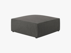 TABURET RUBY, GRI INCHIS, CU TAPITERIE DIN CATIFEA REIATA MATA, MICADONI