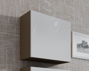 VITRINA LIVING VIGO KWADRAT LATTE/ALB DESIGN MODERN CM