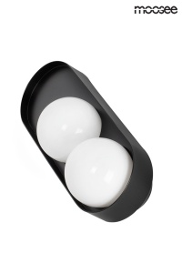 APLICA DROPS 2 NEAGRA, CONFECTIONATA DIN STICLA SI OTEL CARBON, STIL MODERN - Img 2