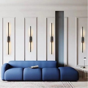 APLICA LED WALL LAMP APP583-1W, 12W, 92 cm, NEGRU, DIN METAL DE INALTA CALITATE, STIL MODERN, TU - Img 6