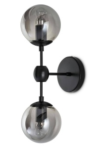APLICA PLANETARIO 2, NEGRU, DIN METAL SI STICLA, STIL MODERN, B2 - Img 2