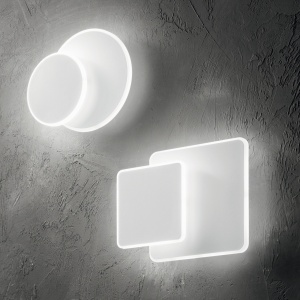 APLICA POUCHE AP SQUARE, ALB, DIN METAL, STIL MODERN - Img 2