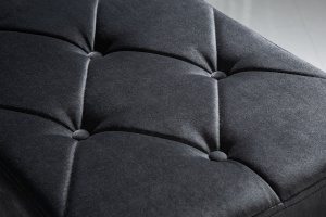 BANCHETA BAROCK ARGINTIU/NEGRU DESIGN MODERN - Img 3