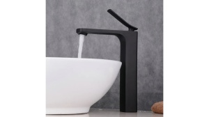 BATERIE LAVOAR REA SONIC, HIGH, NEGRU, DESIGN MODERN, CALITATE SUPERIOARA, REA - Img 6