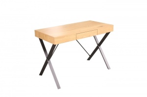 BIROU 110CM, STUDIO, COD 40624, DIN METAL SI MDF, CULOAREA STEJARULUI - Img 1