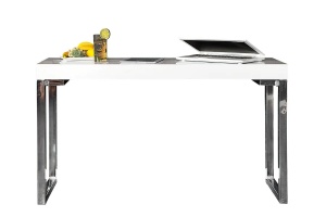 BIROU 120X40CM, WHITE DESK, DIN MDF, DESIGN MODERN