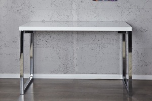 BIROU 120X60, ALB, WHITE DESK, COD 20999, DESIGN MODERN - Img 3