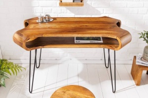 BIROU/CONSOLA, ORGANIC 120CM, DIN LEMN, DESIGN INDUSTRIAL, COD 43074 - Img 2