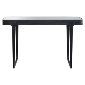 BIROU MONFORT, TRANSPARENT/NEGRU, 130 CM, DIN FURNIR DE FRASIN SI STICLA SECURIZATA, STIL MODERN, B2 - Img 7