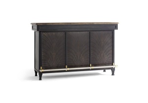 BUFET 173CM, CULOARE NEGRU/NATUR, DIN LEMN DE MANGO SI METAL, GINER Y COLOMER